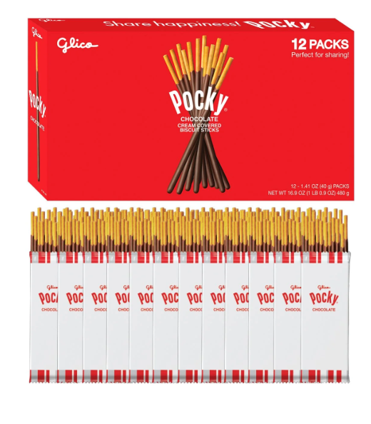 Glico Pocky Chocolate Covered Biscuit Sticks, 1.41