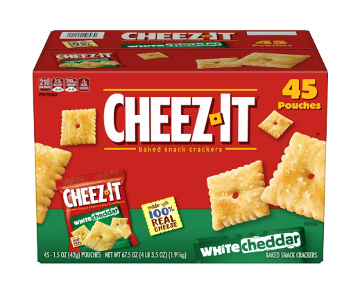Cheez-It White Cheddar Snack Packs, 1.5 oz., 45 pk.