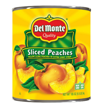 Del Monte Lite Sliced Peaches 105 oz.