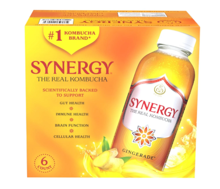 Synergy The Real Kombucha Gingerade, 16 fl. oz., 6 pk.