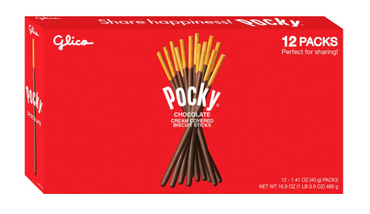 Glico Pocky Chocolate Covered Biscuit Sticks, 1.41